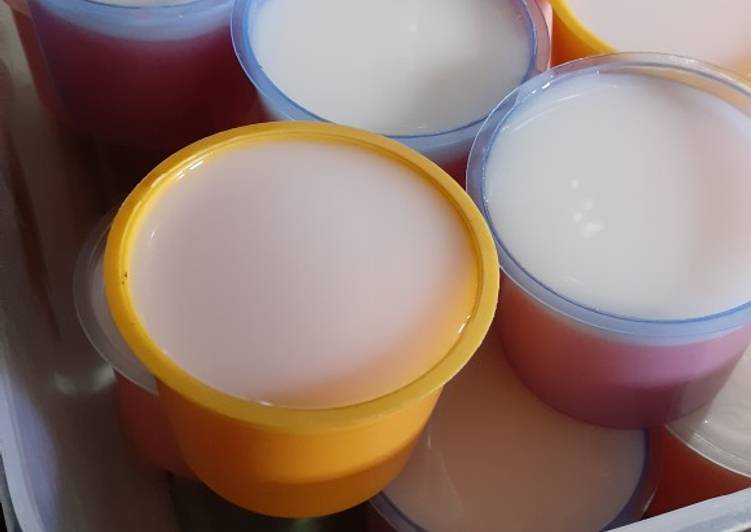 Resep Silky puding w/ vla vanila Anti Gagal