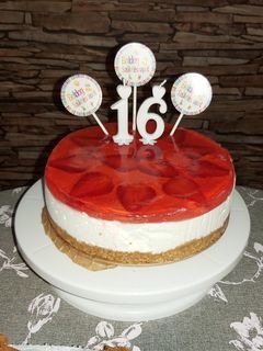 Epres sajttorta, sütés nélkül recept fotója