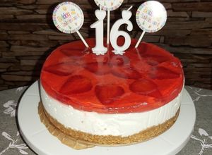 Epres sajttorta, sütés nélkül recept fotója