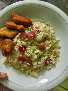 Foto resep Nasi Goreng Bawang Sosis Nugget