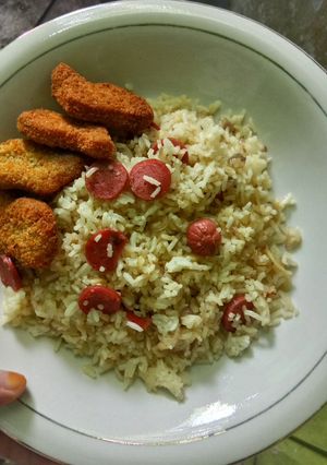 Foto resep Nasi Goreng Bawang Sosis Nugget
