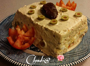 Una foto de Pastel de ensaladas frias🌹