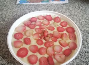 Una foto de Torta helada de fresa