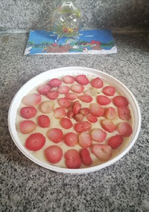 Una foto de Torta helada de fresa
