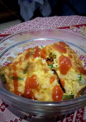 Foto resep Omelette Nasi Keju