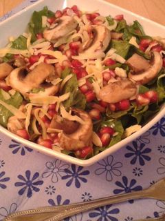 صورة لوصفة سلطه الجرجير والمشروم