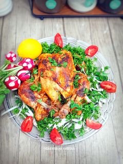 صورة لوصفة فروج مشوي بالفرن🤩