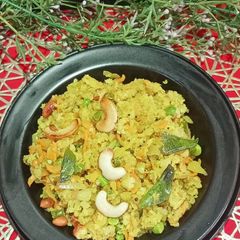 A picture of Jawar flakes Upma.