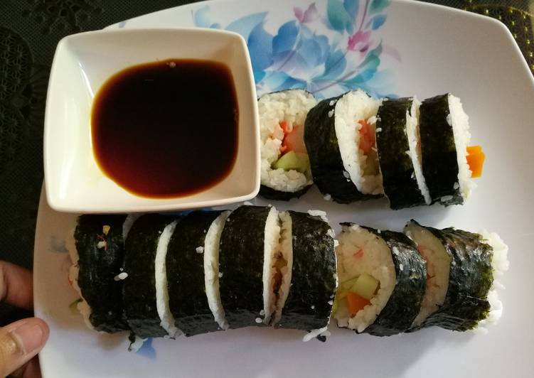 Bahan Kimbap (Korean Sushi) Simple | Cara Bikin Kimbap (Korean Sushi) Simple Yang Enak dan Simpel