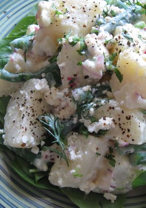 A picture of Baby Spinach & Potato Salad.
