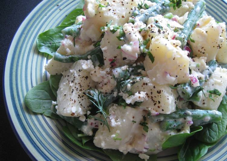 Recipe of Perfect Baby Spinach &amp; Potato Salad