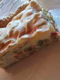 Torta de palmitos y vegetales