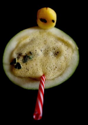 A picture of Yellow Watermelon juice.