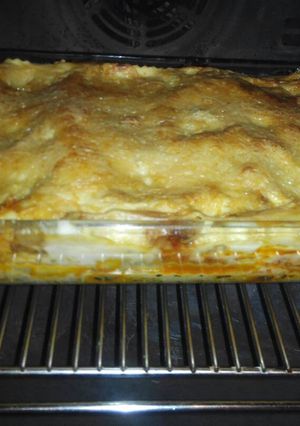 Una foto de Lasaña de atún y queso