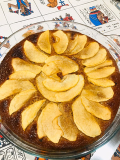 Una foto de Bizcocho de manzana 🍎