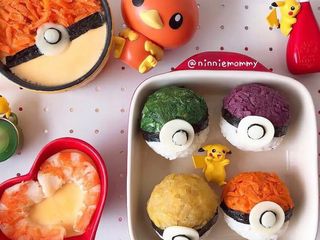 彩色寶貝球飯糰