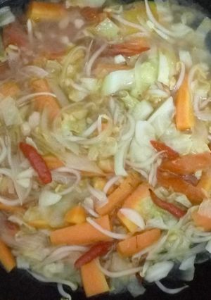 Foto resep Tumis sayuran wortel + tauge + kol
