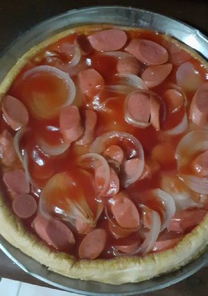 Foto resep Pizza pedas manis homemade