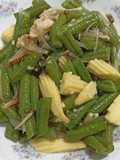 Tumis Kacang panjang ebi