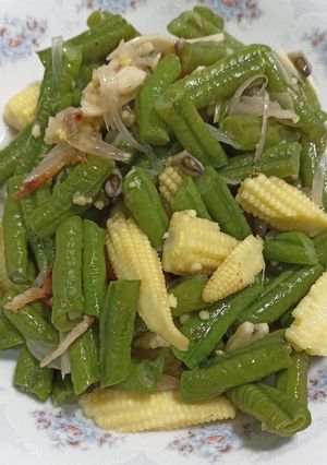 Foto resep Tumis Kacang panjang ebi