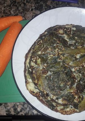 Una foto de Tortilla de acelga