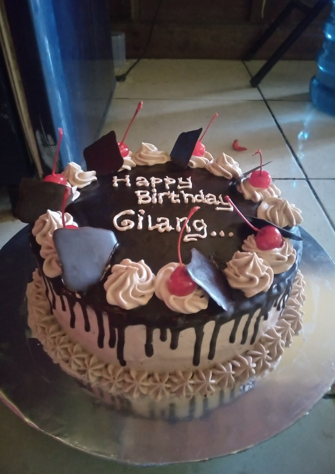 Foto resep Cake ulang tahun black forest
