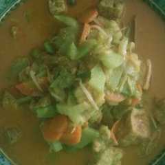 A picture of Santan gulai nano-nano.