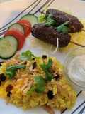 Beef Koftas with Rice Pilaf