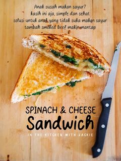 Foto resep Spinach and Cheese Sandwich - Roti isi Bayam dan Keju