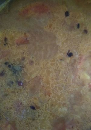 A picture of Coriander tomato daal.