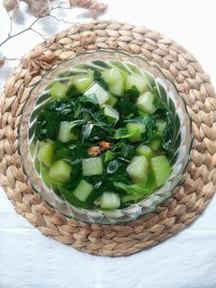 Foto resep Sayur Bening Bayam + Labu Siam
