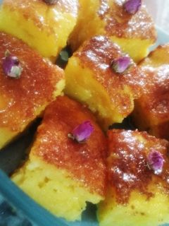 عکسی از دستور کیک خیس کاراملی