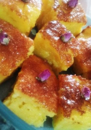 عکسی از دستور کیک خیس کاراملی
