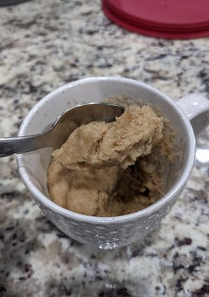 A picture of (Better Than It Looks) Fluffy Microwave Banana Mug Cake.