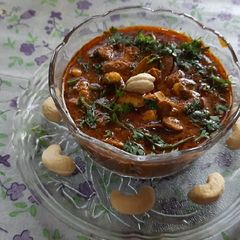 Raw cashew spicy curry A picture of Raw cashew spicy curry.