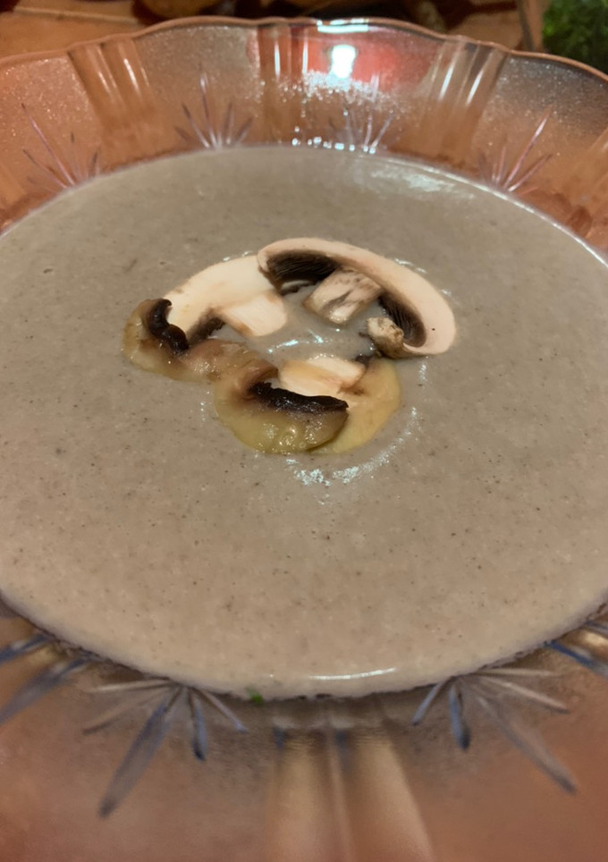 Una foto de Crema de champiñones