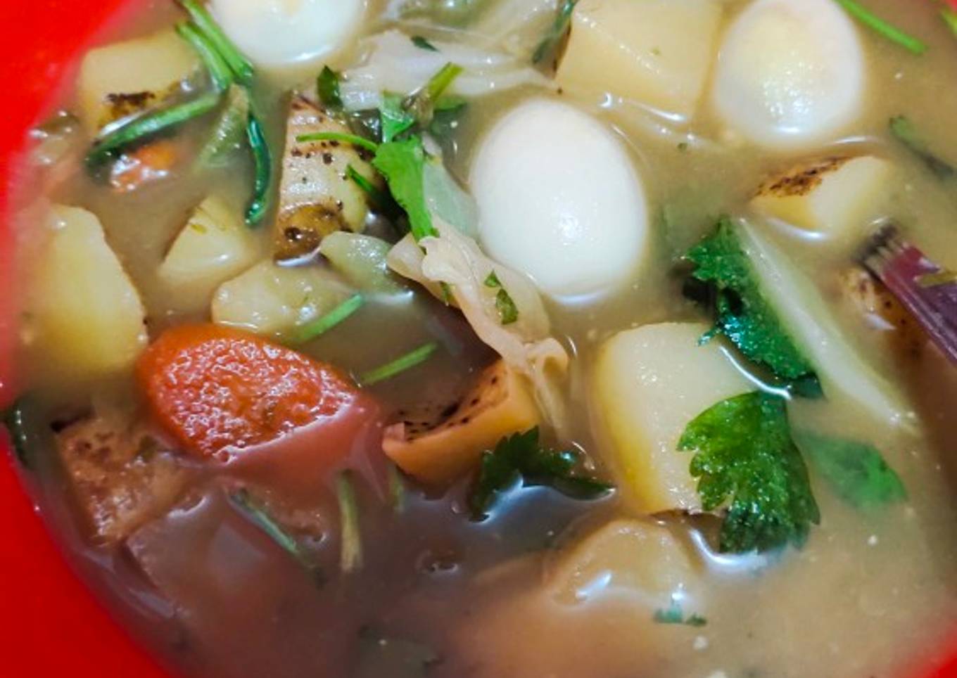 Sayur sop gula merah