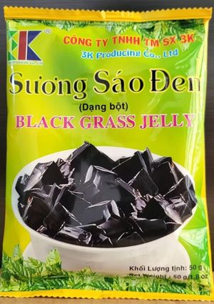 Hình của món Thạch sương sáo (gói bột).