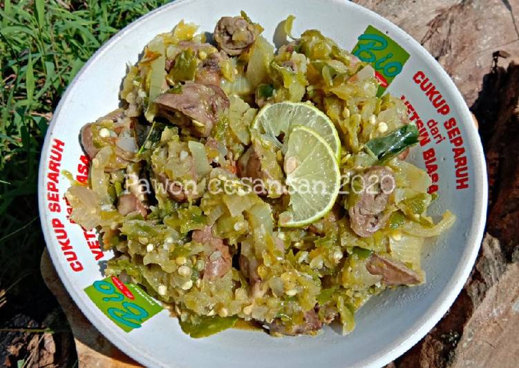 Jantung Ayam Sambel Ijo