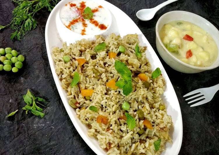 Easiest Way to Prepare Favorite Mint Matar pulao