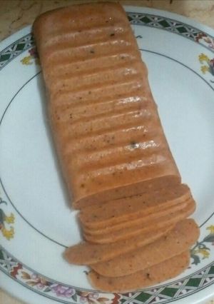 صورة لوصفة لانشون اقتصادى بدون لحم