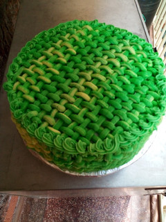 A picture of Bubblegum flavoured cake.