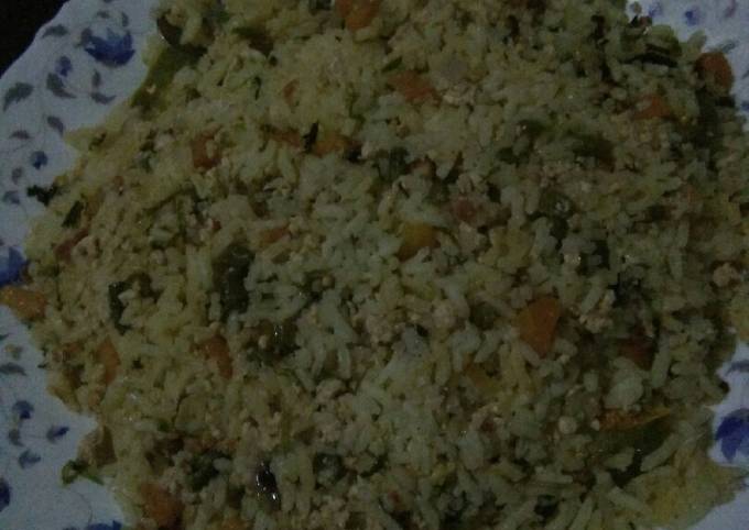 Steps to Make Ultimate Simple rice(pilau) with eggs
