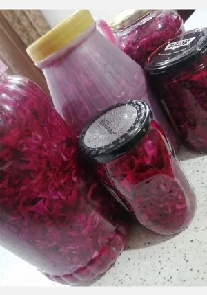عکسی از دستور ترشی کلم قرمز فوری ملس خوشمزه 😋