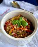Insalata di orzo, ceci e peperoni
