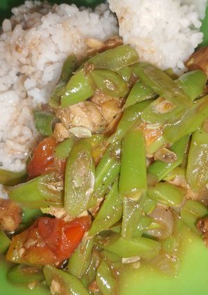 Foto resep Tumis buncis dan Tempe sederhana