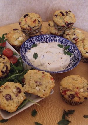 Φωτογραφία της συνταγής Αλμυρά μεσογειακά muffins