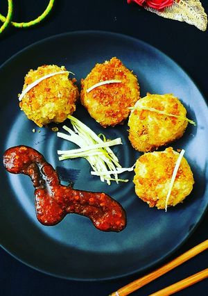 A picture of Kurkure Momos.