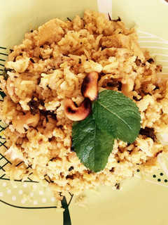 A picture of Chicken Biryani.