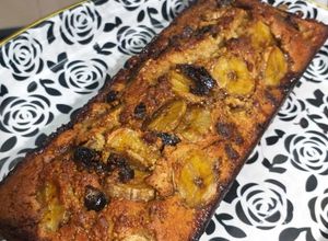 Una foto de Budín fit de banana